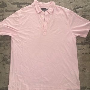 Polo by Ralph Lauren Pink & White Knit Oxford Big & Tall 2XLT